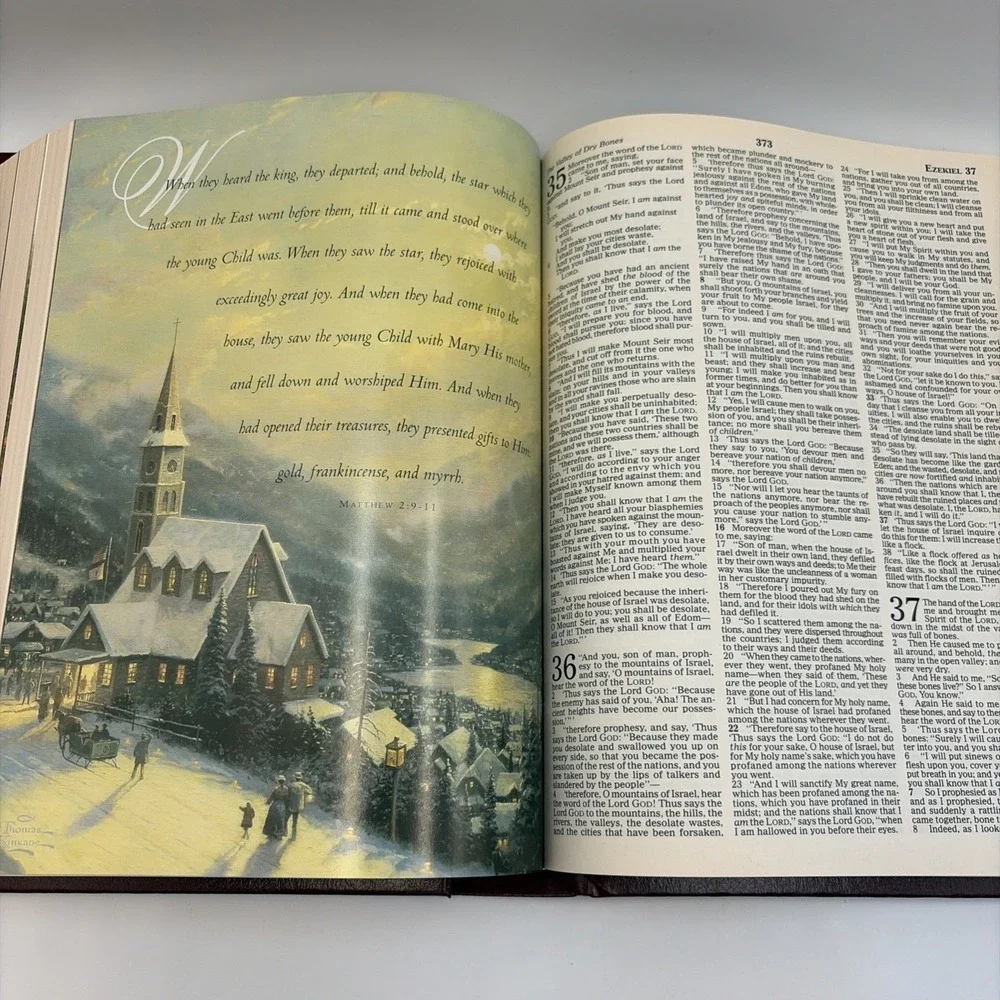 VTG Holy Bible 2002 NKJV  Thomas Kinkade Painter Of Light New King James Version